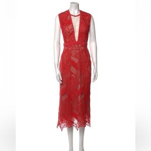 Manning Cartel Red Dress Manning Cartel gallery French lace midi dress